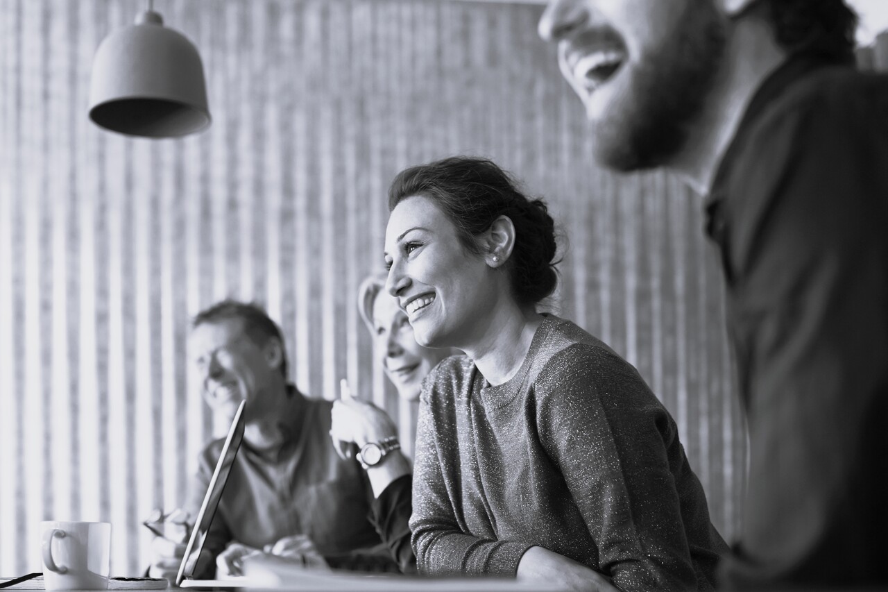 Talking, Meeting, Smiling